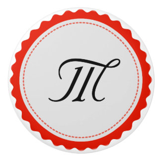 Monogram Personalisiert Modern #6 Keramikknauf