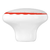 Monogram Personalisiert Modern #6 Keramikknauf (Seitenansicht)