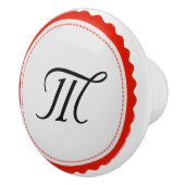 Monogram Personalisiert Modern #6 Keramikknauf (Rechts)