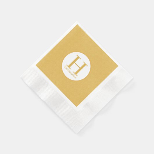 Monogram Personalisiert Napkin Serviette (Ecke)