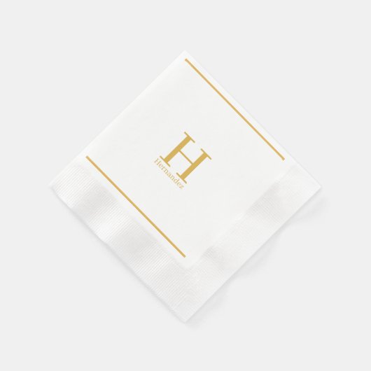 Monogram Personalisiert Napkin Serviette (Ecke)