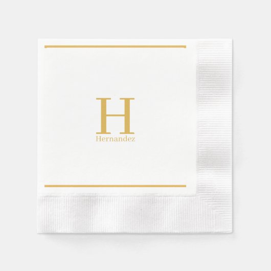 Monogram Personalisiert Napkin Serviette (Vorderseite)