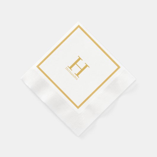 Monogram Personalisiert Napkin Serviette (Ecke)