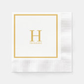 Monogram Personalisiert Napkin Serviette (Vorderseite)