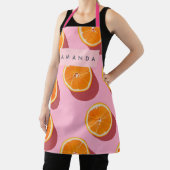 Monogram Personalisiert Orange Slice Muster Schürze (InSitu)