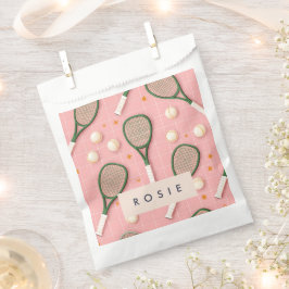 Monogram Personalisiert Retro Tennis Racket Muster Geschenktütchen