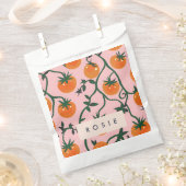 Monogram Personalisiert Retro Tomato Vine Muster Geschenktütchen (Ausgeschnitten)