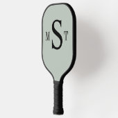 Monogram Personalisiert Sage Green Pickleball Schläger (Links)