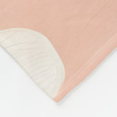 Monogram Personalisiert Smile Daisy Floral Muster Fleecedecke (Ecke)