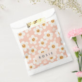 Monogram Personalisiert Smile Daisy Floral Muster Geschenktütchen (Versiegelt)