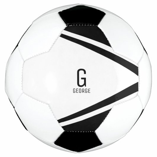 Monogram Personalisiert Soccer Ball (Vorderseite)