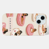 Monogram Personalisiert Summer Pool Floating Muste Case-Mate iPhone Hülle (Rückseite (Horizontal))