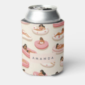 Monogram Personalisiert Summer Pool Floating Muste Dosenkühler (Kanne Rückseite)