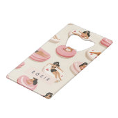 Monogram Personalisiert Summer Pool Floating Muste Geldbeutel Flaschenöffner (Vorderseite Schrägansicht)