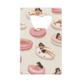 Monogram Personalisiert Summer Pool Floating Muste Geldbeutel Flaschenöffner (Rückseite)