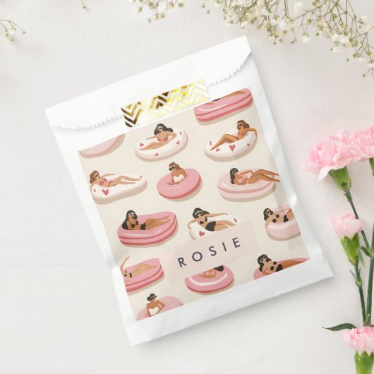 Monogram Personalisiert Summer Pool Floating Muste Geschenktütchen (Versiegelt)