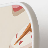 Monogram Personalisiert Summer Pool Floating Muste Pickleball Schläger (Linke Seite)