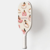 Monogram Personalisiert Summer Pool Floating Muste Pickleball Schläger (Links)
