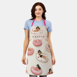 Monogram Personalisiert Summer Pool Floating Muste Schürze