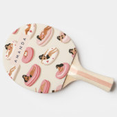 Monogram Personalisiert Summer Pool Floating Muste Tischtennis Schläger (Seitenansicht)