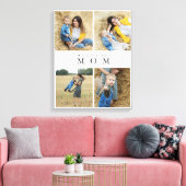 Monogram Personalisierte Foto Collage Mother Famil Leinwanddruck (Insitu (Wohnzimmer))