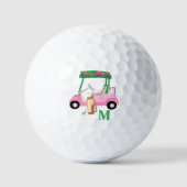Monogram, Personalisierter, benutzerdefinierter Go Golfball (Vorderseite)
