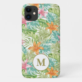 Monogram Personalisierter Tropenfall für das iPhon Case-Mate iPhone Hülle