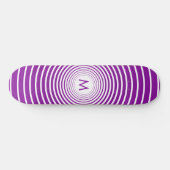 Monogram Personalisiertes Skateboard - Ihr Farbbri (Horizontal)