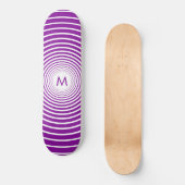 Monogram Personalisiertes Skateboard - Ihr Farbbri (Vorderseite)