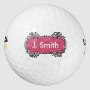 Monogram Personalisiertes Vintag Design Golfgesche Golfball