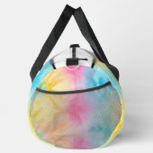 Monogram Personalize Rainbow Tie Dye Girl Gear bag Duffle Bag (Rechts)