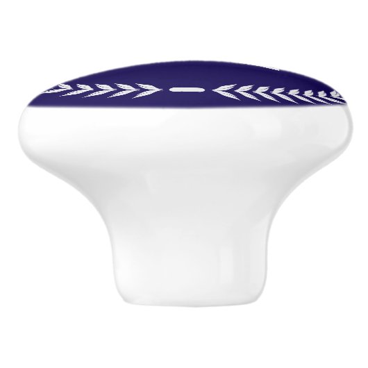 Monogram Personalized Drawer Handles Pulls Knobs Keramikknauf (Seitenansicht)