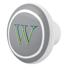 Monogram Personalized Drawer Handles Pulls Knobs  Keramikknauf