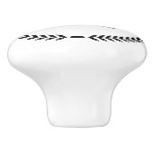 Monogram Personalized Drawer Handles Pulls Knobs Keramikknauf (Seitenansicht)