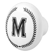 Monogram Personalized Drawer Handles Pulls Knobs Keramikknauf (Rechts)