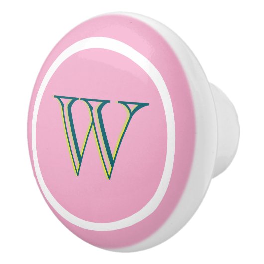 Monogram Personalized Drawer Handles Pulls Knobs Keramikknauf (Rechts)
