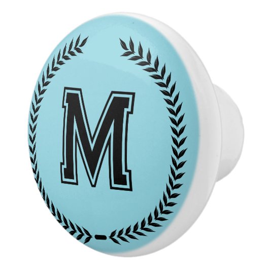 Monogram Personalized Drawer Handles Pulls Knobs Keramikknauf (Rechts)