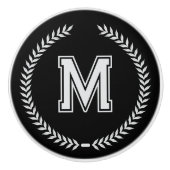 Monogram Personalized Drawer Handles Pulls Knobs  Keramikknauf (Vorderseite)