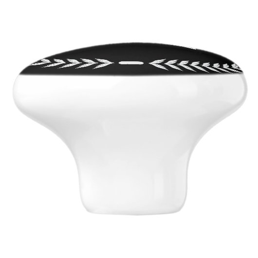 Monogram Personalized Drawer Handles Pulls Knobs Keramikknauf (Seitenansicht)