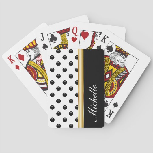 Monogram Personalized Playing Cards Spielkarten (Rückseite)