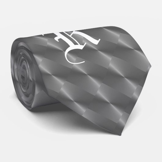 MONOGRAM PEWTER KRAWATTE (Gerollt)
