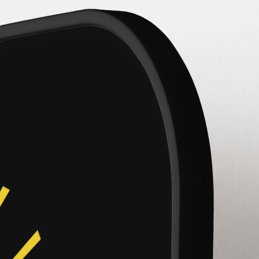 Monogram Pickleball Funny Typografy Pickleball Schläger (Linke Seite)