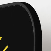 Monogram Pickleball Funny Typografy Schläger (Linke Seite)