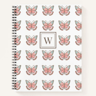 Monogram Pink Artist Sketchbook Notizblock