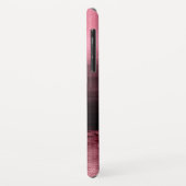 Monogram Pink & Black Ombre Foil Pinselstriche Case-Mate iPhone Hülle (Hinten/Links)