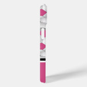 Monogram Pink Black Soccer Ball Pattern Case-Mate iPhone Hülle (Rückseite / Rechts)