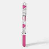 Monogram Pink Black Soccer Ball Pattern Case-Mate iPhone Hülle (Rückseite / Rechts)