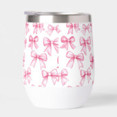 Monogram Pink Bow Coquette Ästhetische Preppy Tren (Rechts)