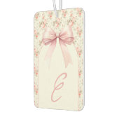 Monogram Pink Bow Coquette Autolufterfrischer (Links)