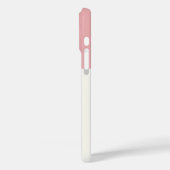 Monogram Pink Bow Coquette Case-Mate iPhone Hülle (Rückseite / Links)